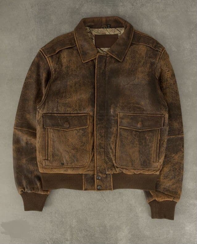 Classic Leather Bomber Jacket — image 1